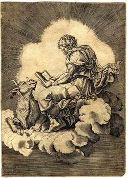 St Luke, copy in reverse