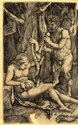The Satyr's family, copy in reverse