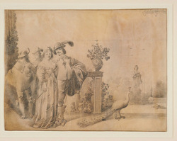 Ladies and Gentlemen in a Garden