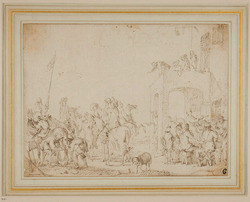 Horsemen outside an Inn