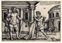 Lichas bringing the garment of Nessus to Hercules