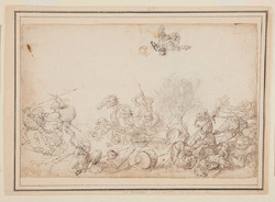 Battle of grotesque Figures