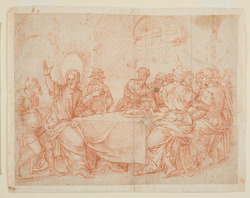 Christ at a Banquet, or Christ healing a lame man
