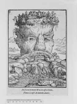 Head in form of a mountain or Anthropomorphic Landscape