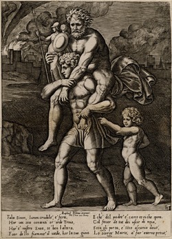 Aeneas saving Anchises