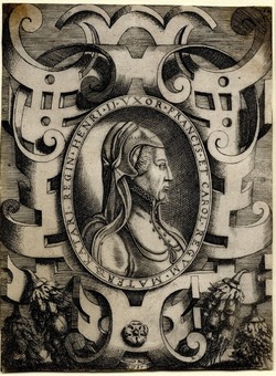 A Bust Portrait of Catherine II de' Medici, seen in Profile