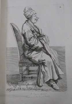 Plate 4: Signor Annibali from the Raccolta de vari disegni dell Cavalliero Pietro Leone Ghezzi Romano e di Giovanni Battista Internari Romano e di alcuni altri maestri