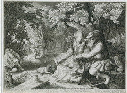 Death and Cupid with each other's arrows