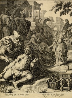 The Parable of the Prodigal Son (left half)