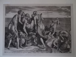 The sleeping Odysseus deposited on the island of Ithaca
