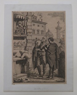 The Calabrian Shepherds playing the Pastorale to the Infant Jesus on Christmas at Rome