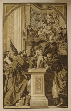The Holy Family and Four Saints