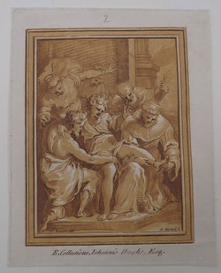 St Anthony of Padua curing a man whose foot was cut off