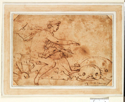 The nymph Galatea in her sea-chariot