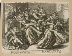 Women fighting for a man's trousers: the battle of the breeches