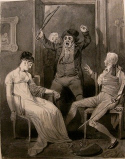 Squire Western surprising his Daughter and Lord Fellamar, from 'Tom Jones'
