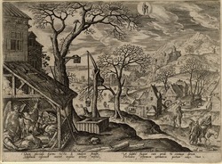 January: The Angel telling Joseph to flee and the flight into Egypt