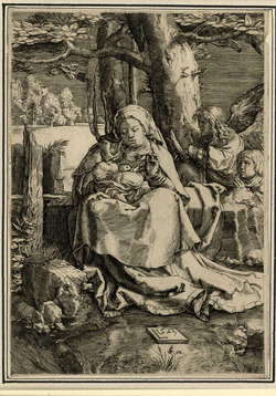 The Virgin and Child with two Angels