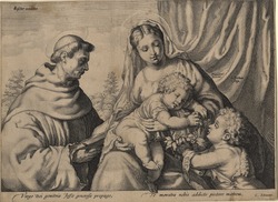 The Virgin and Child with the infant St John the Baptist and St Francis