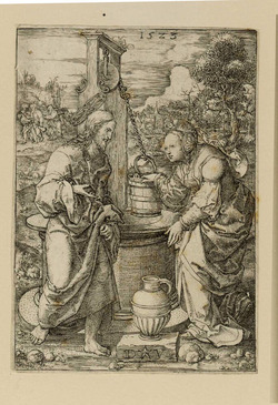 Christ and the woman of Samaria