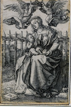 The Virgin and Child crowned by two angels