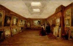 Interior of Turner's Gallery: The Artist showing his Works
