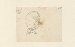 Profile Sketch of Thomas Combe's Servant, Brown