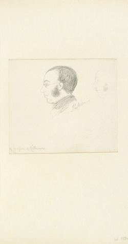 Sketch of a Man in Profile