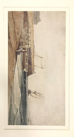 A Coast Scene with a Jetty and Shipping
