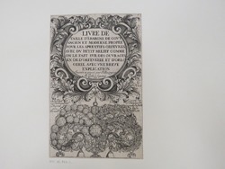 Frontispiece for a series of prints with the title enclosed in a medallion with foliage and a large foliate jewellery design below with gems and hanging pendants, from Douce Ornament Prints Album I