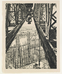 A Ship-Yard Seen from a Big Crane
