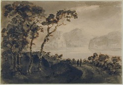 Picturesque Landscape with a Lake