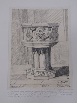 Font at Langley Church