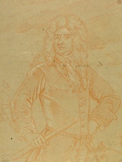 Portrait of Sir Stafford Fairborne, after Kneller