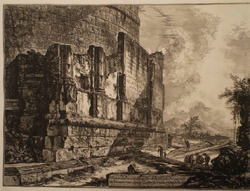 View of the Tomb of the Plautii (inscribed)