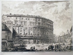 View of the Theatre of Marcellus (inscribed)