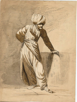 Portrait of an unidentified man wearing a Turban