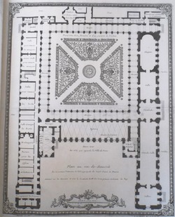 Plan of the ground floor of the new building of the Abbaye Royale de Saint Denis