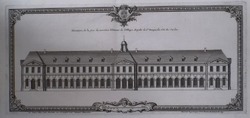 Upright of the facade of the new buildings of the Abbaye Royale of St Denis