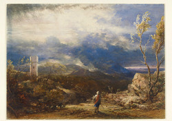 Christian Descending into the Valley of Humiliation, from 'The Pilgrim's Progress'