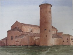 An Italian Romanesque church