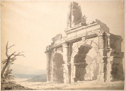 The Entrance to the Amphitheatre at Capua