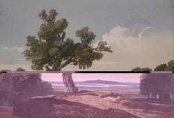 Landscape with Foreground Trees