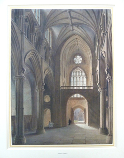 Lincoln Cathedral, Interior of the Nave looking West