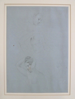 Three Half-length Studies of a Woman putting up her hair