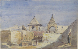 A Courtyard Scene in Egypt