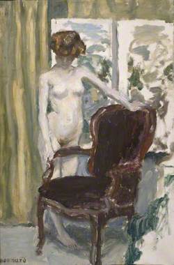 Interior with nude Figure