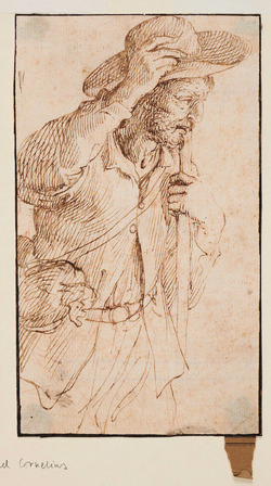 Man holding his Hat
