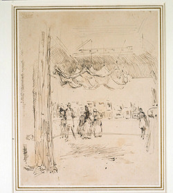 Sketch of the Interior of the Suffolk Street Gallery during an Exhibition