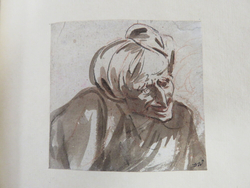 Recto: Head of an old man 
Verso: Head of an old man